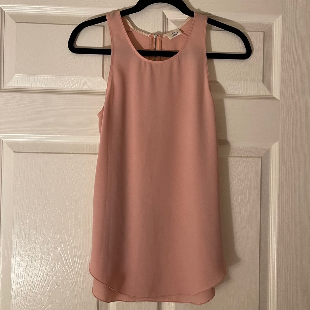 Aritzia Wilfred Pink Sleeveless Blouse